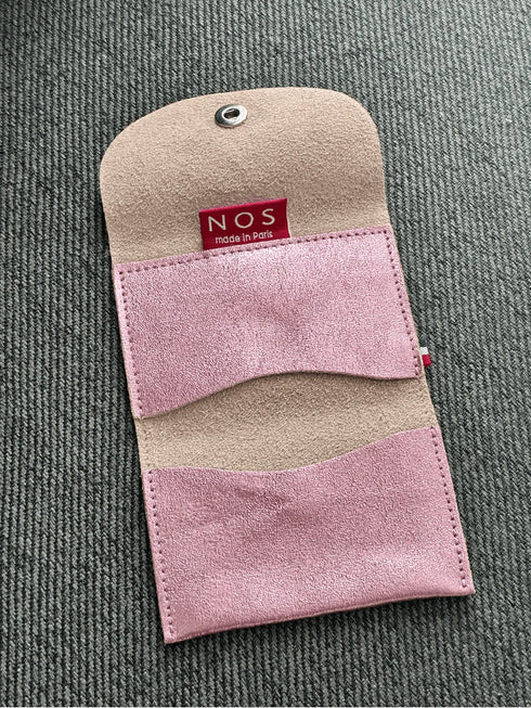 Porte-cartes brillant à 2 rangements